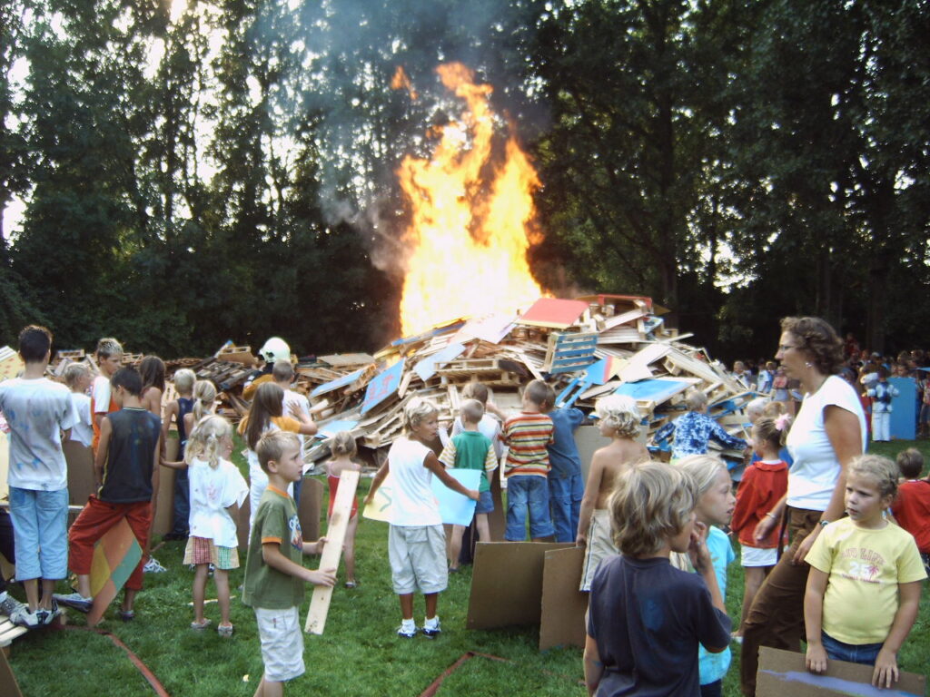 Geen grote brandstapel meer