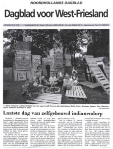 Laatste dag van zelfgebouwd indianendorp