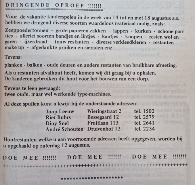 22 juli 1978 - Samenspel