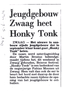 Honky Tonk opent haar deuren