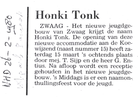 Honky Tonk opent haar deuren